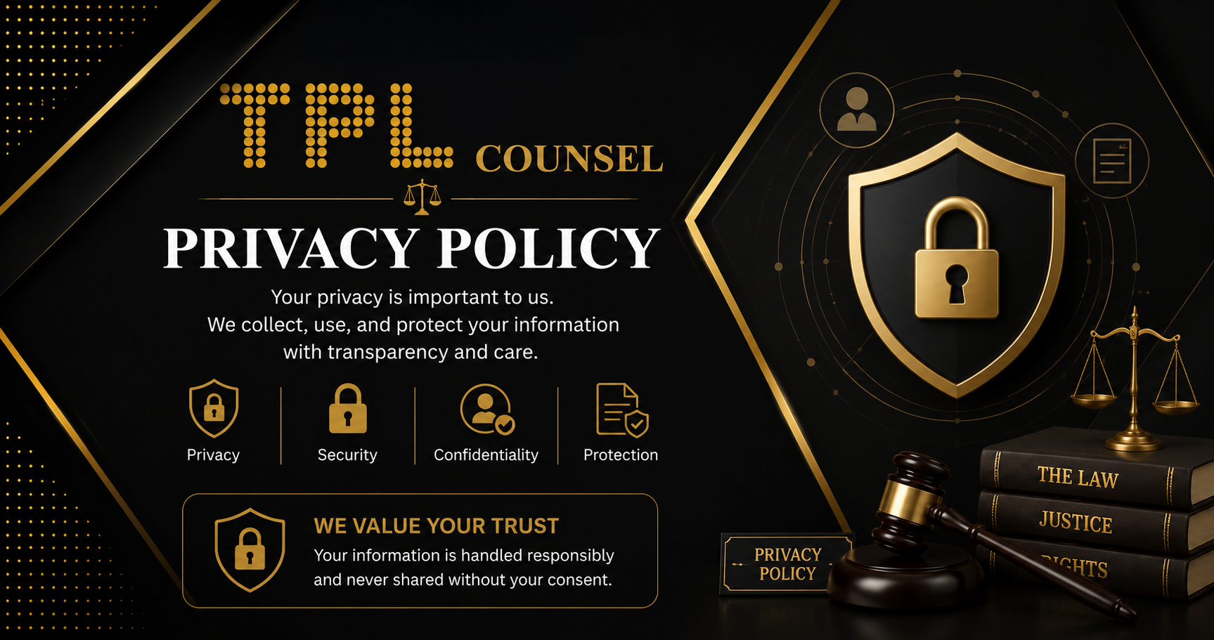 Privacy Policy banner